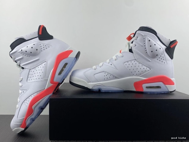 Rep 384664-123 White Infrared Jordan (2014) Retro 6 0708